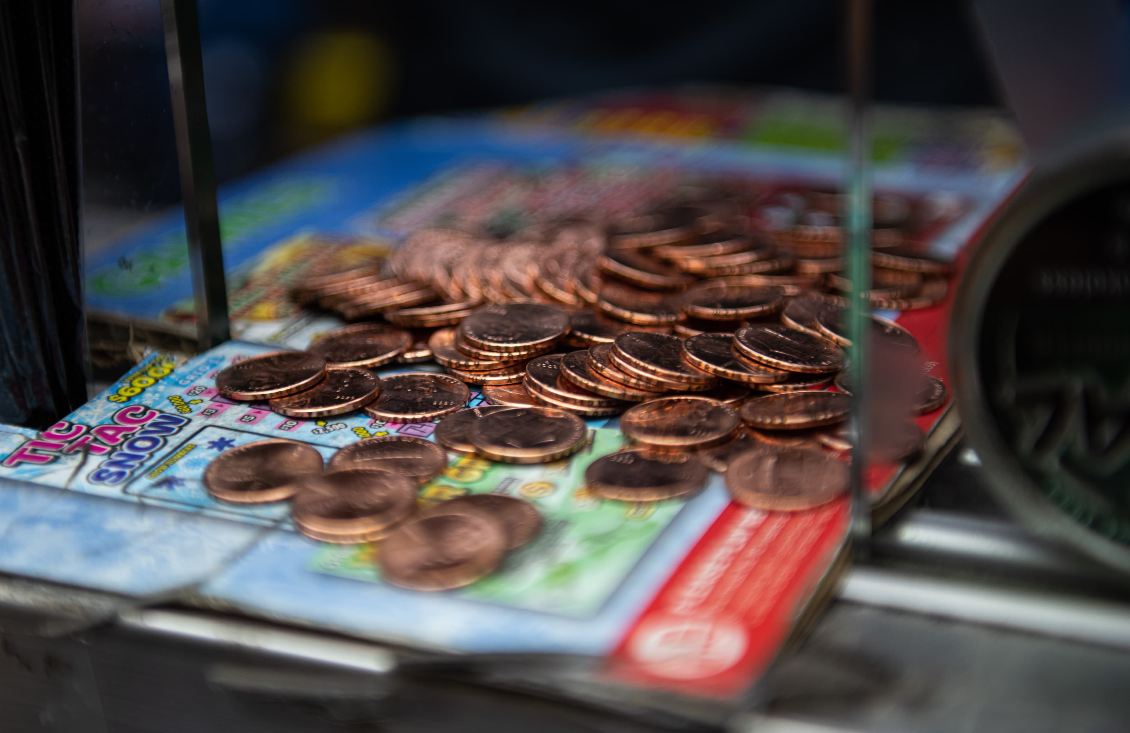 Jill Magid, Tender, 2020
120,000 edge-engraved 2020 US pennies 
Documentation image by Leandro Justen
Courtesy of the artist, Creative Time, New York, and LABOR, Mexico City