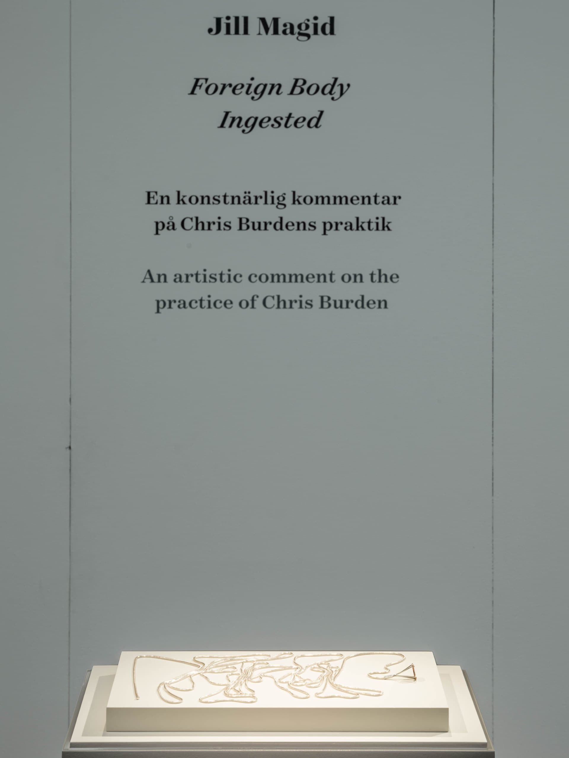 Jill Magid, Foreign Body Ingested, 2022. Installation view. Magasin III Museum for Contemporary Art. Photo: Jean-Baptiste Béranger.