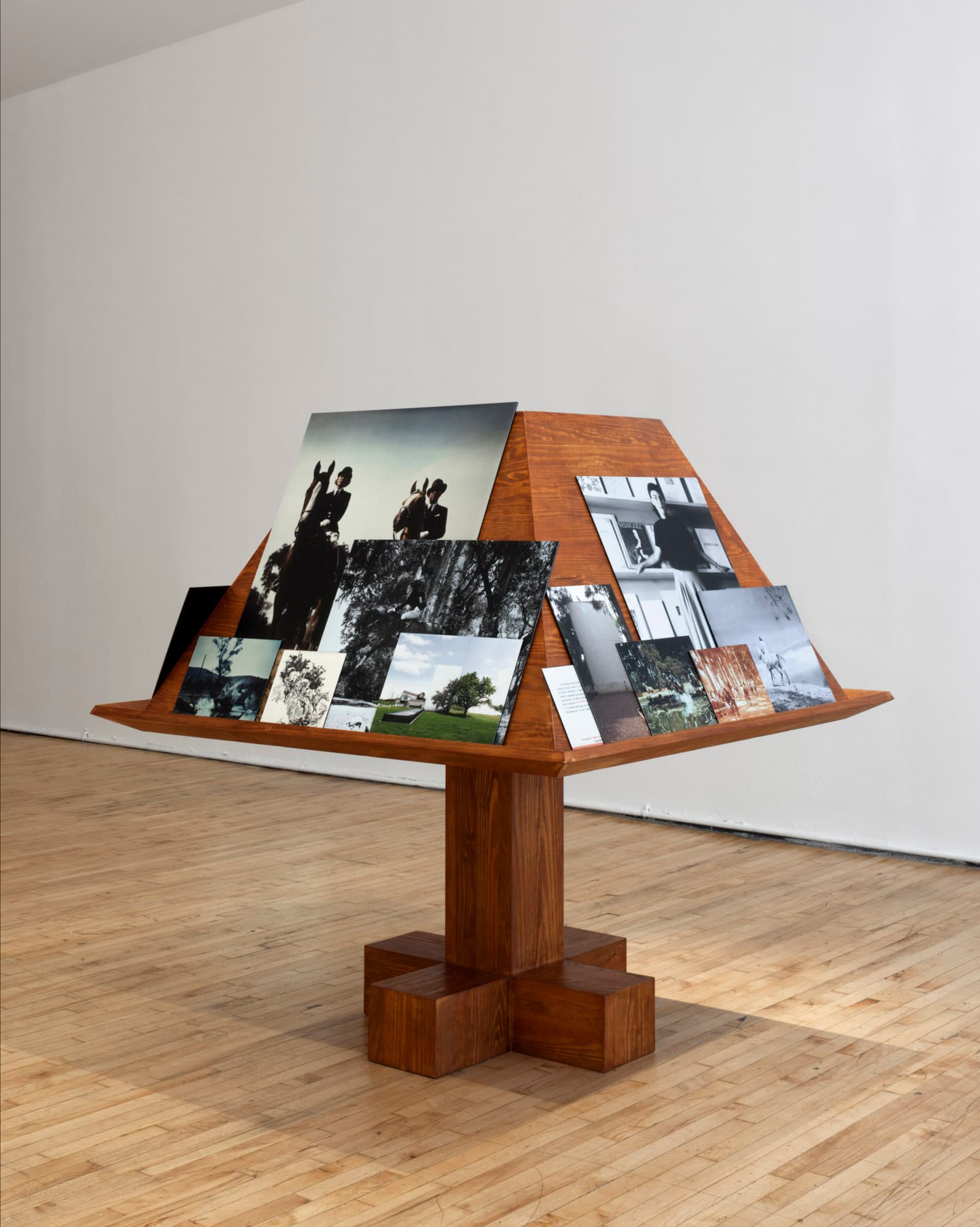 Facistol. Wood and mounted cprints. 2013 ongoing.