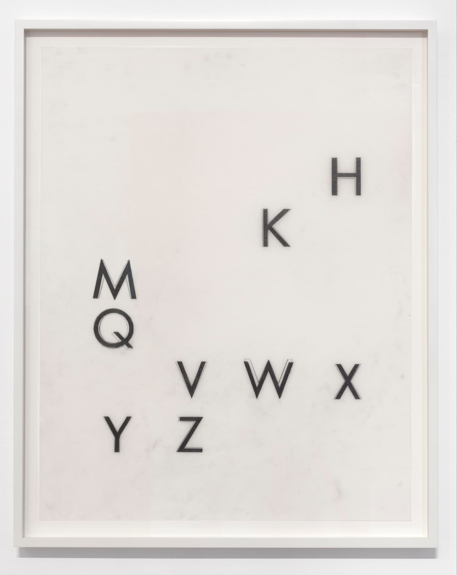 Luis Barragán Alphabet/ VitraFutura, pencil on mylar, 2013