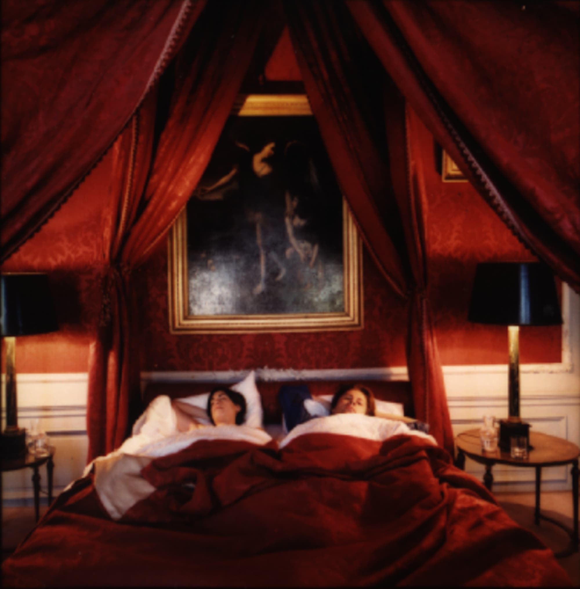 The Small Bedroom. Portrait of Jill Magid and the Museum Curator in bed. 2001