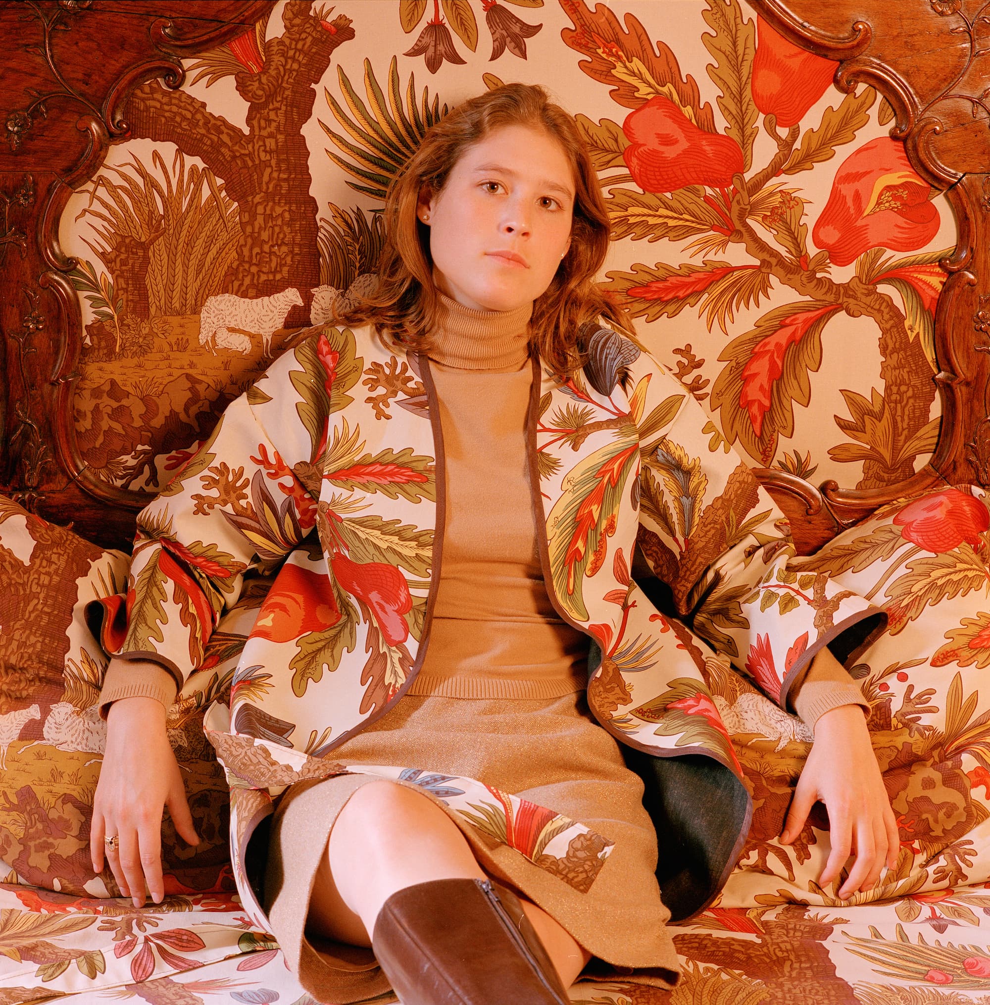 The Small Bedroom: Portrait of the Museum Registrar. Color Photograph. 2001