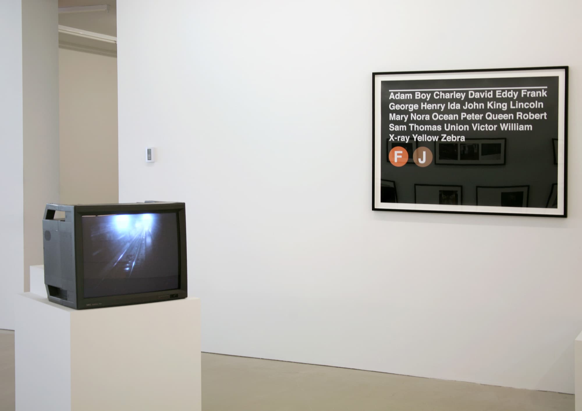 Installation view, Gagosian Gallery, 2007.