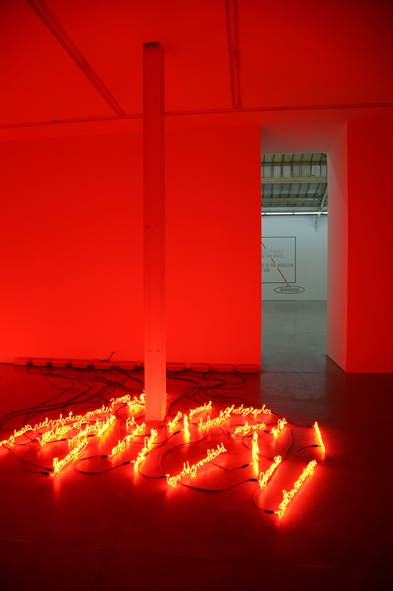 I Can Burn Your Face, installation View, Yvon Lambert Paris, 2009.