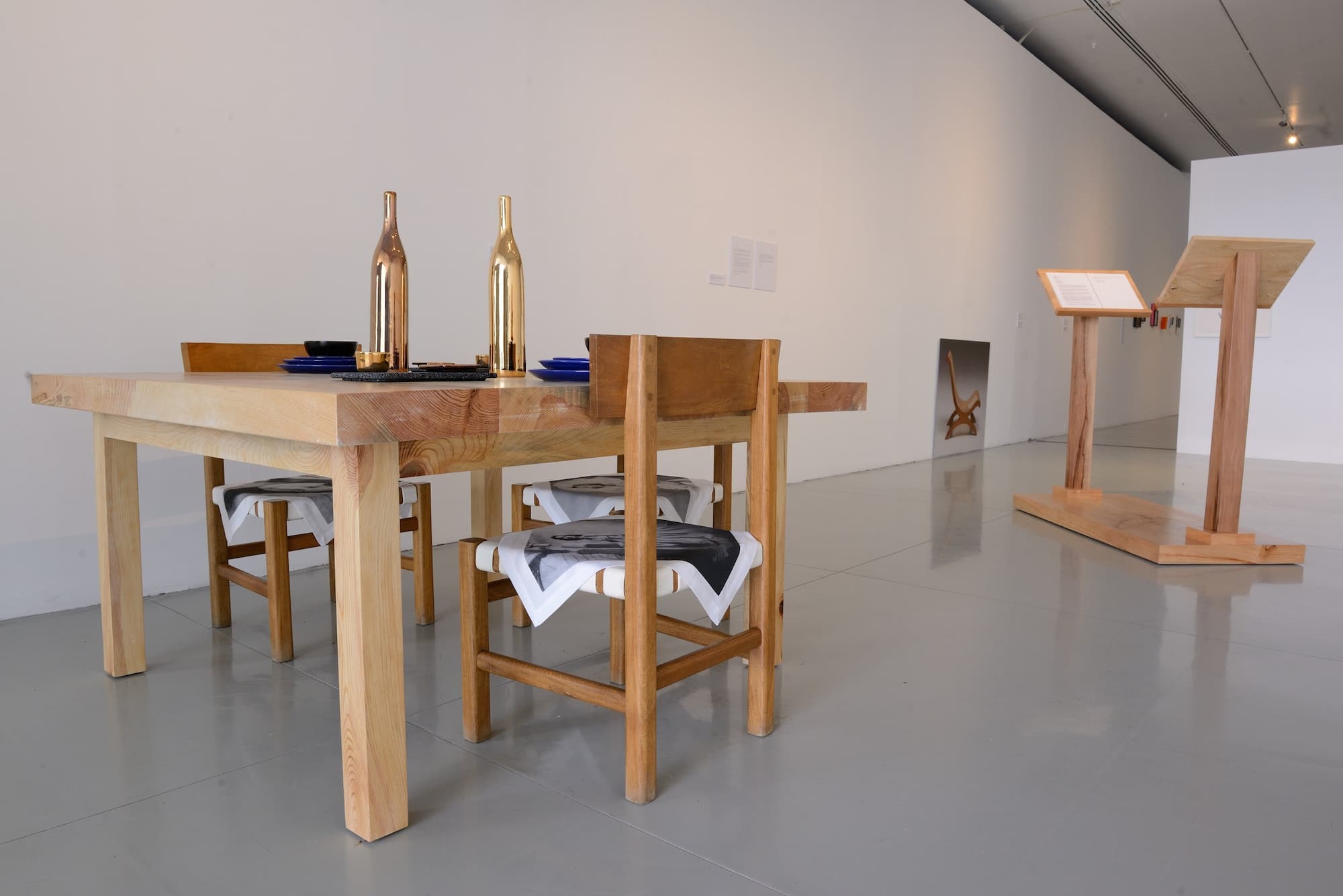Mujer con Sombrero, installation view, Museo MAZ, 2014