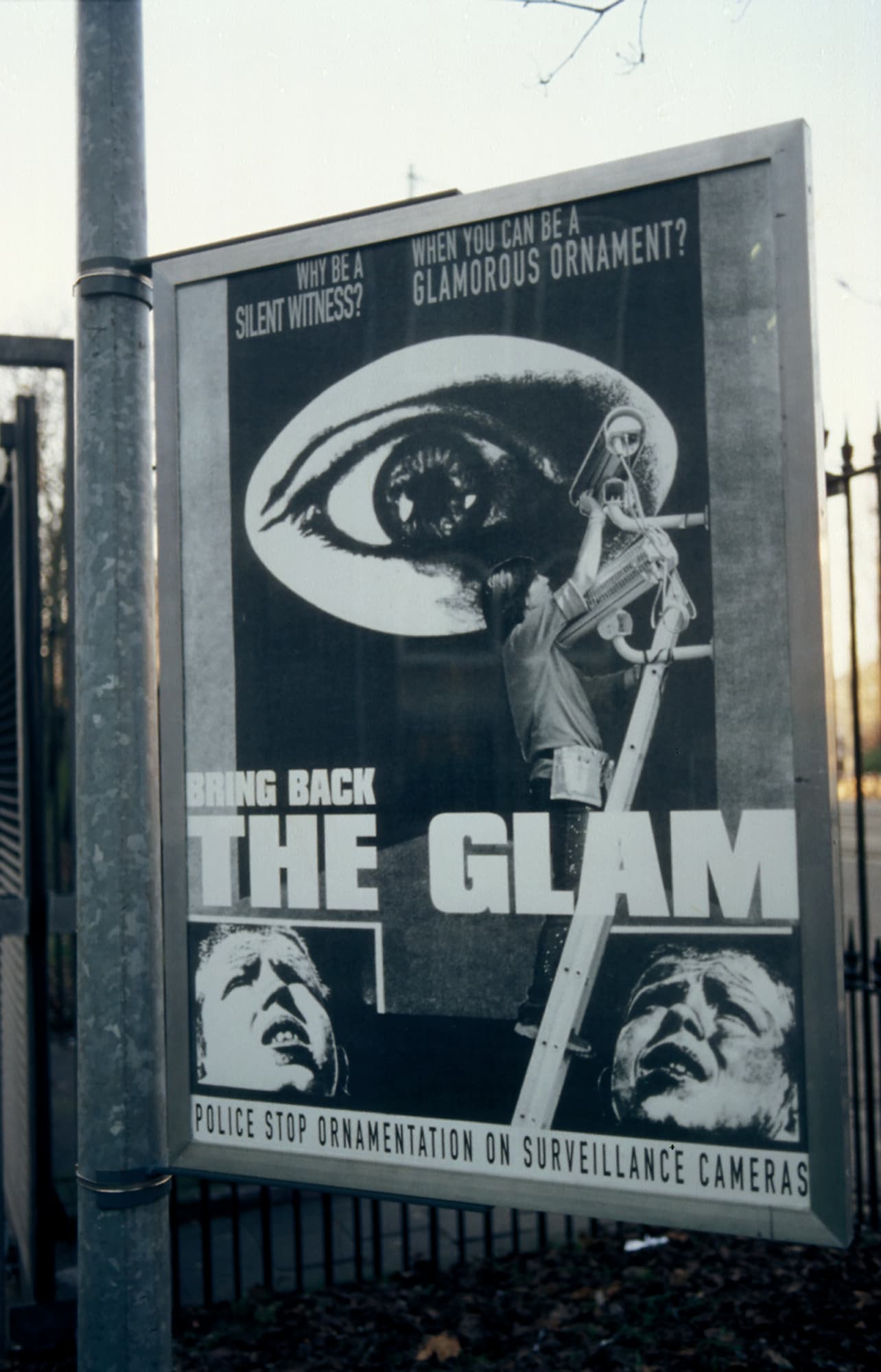Bring Back the Glam. Silkscreen print. Installation view. Amsterdam 2002