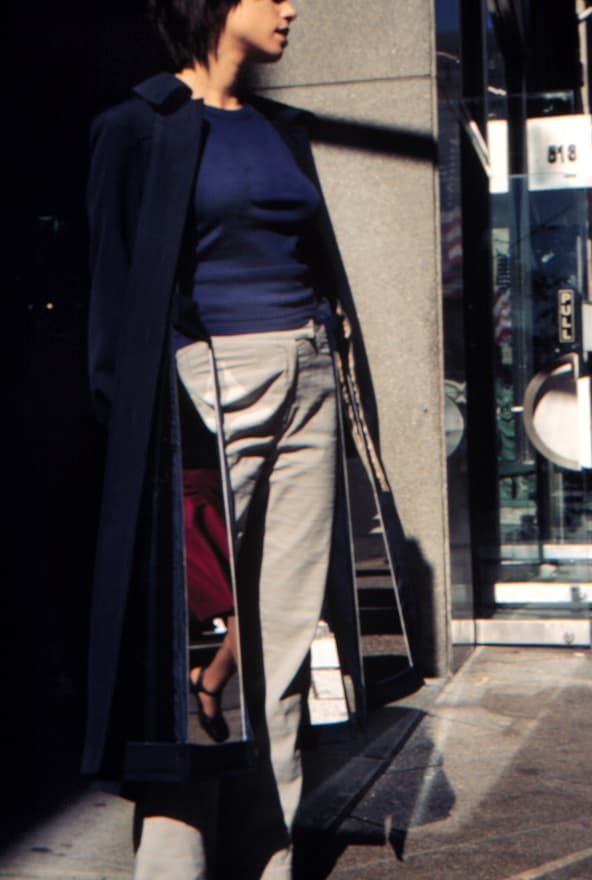 Mirrored Interior Trench Coat. Performance detail. 2001