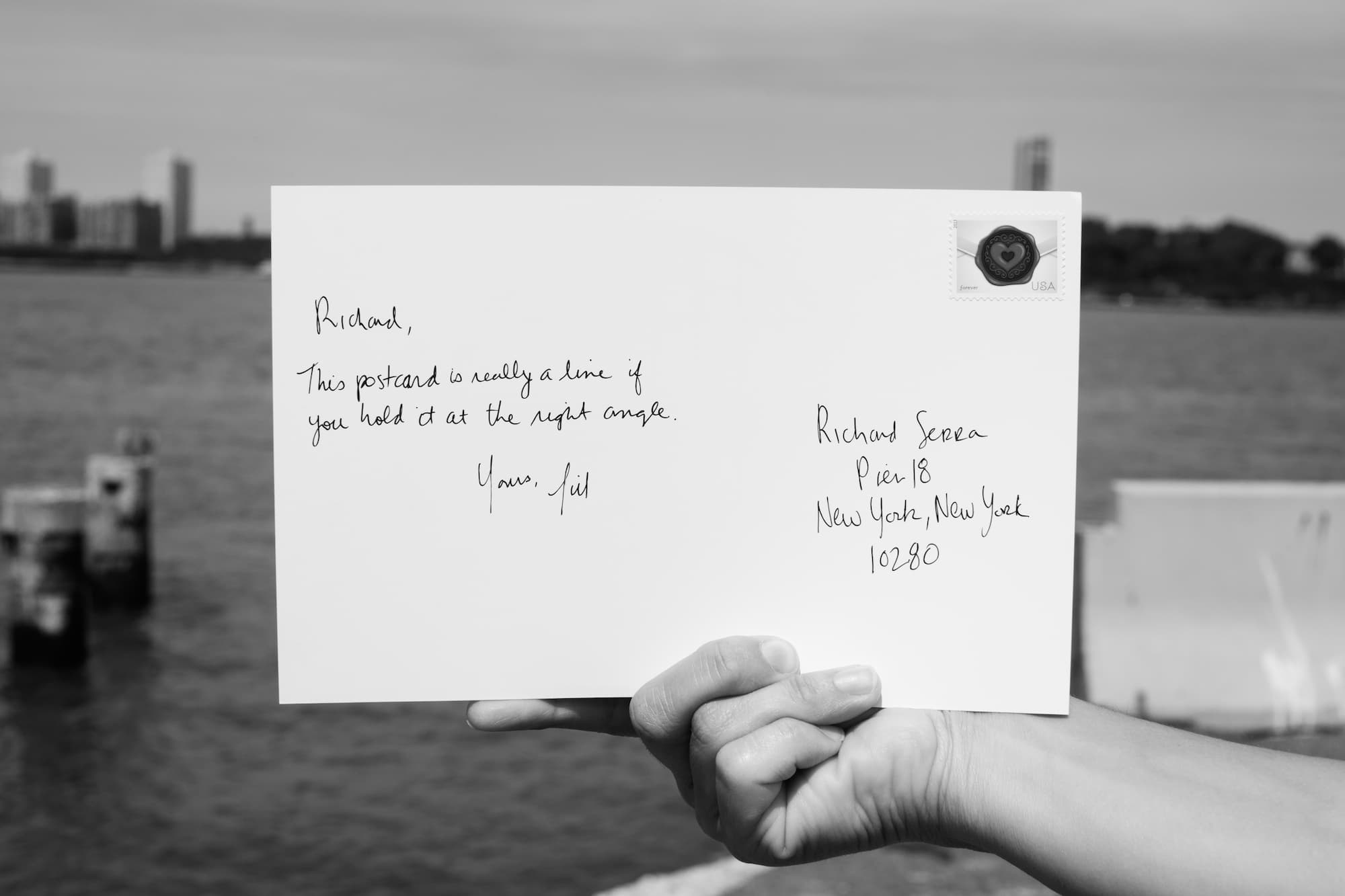 Postcards from the Pier (Detail: Richard Serra,2), digital photograph, 2014
