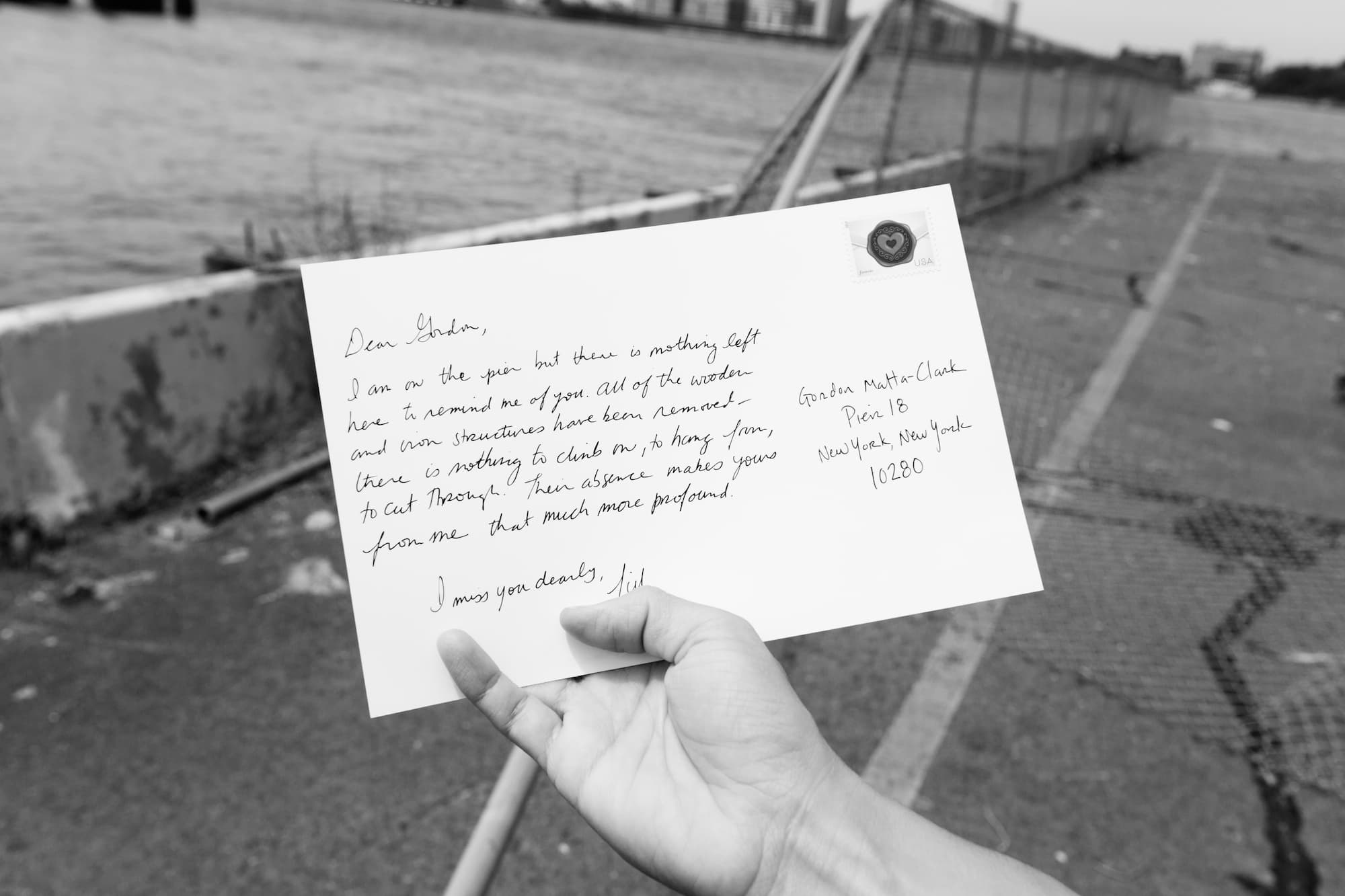 Postcards from the Pier (Detail: Gordon Matta-Clark), digital photograph, 2014