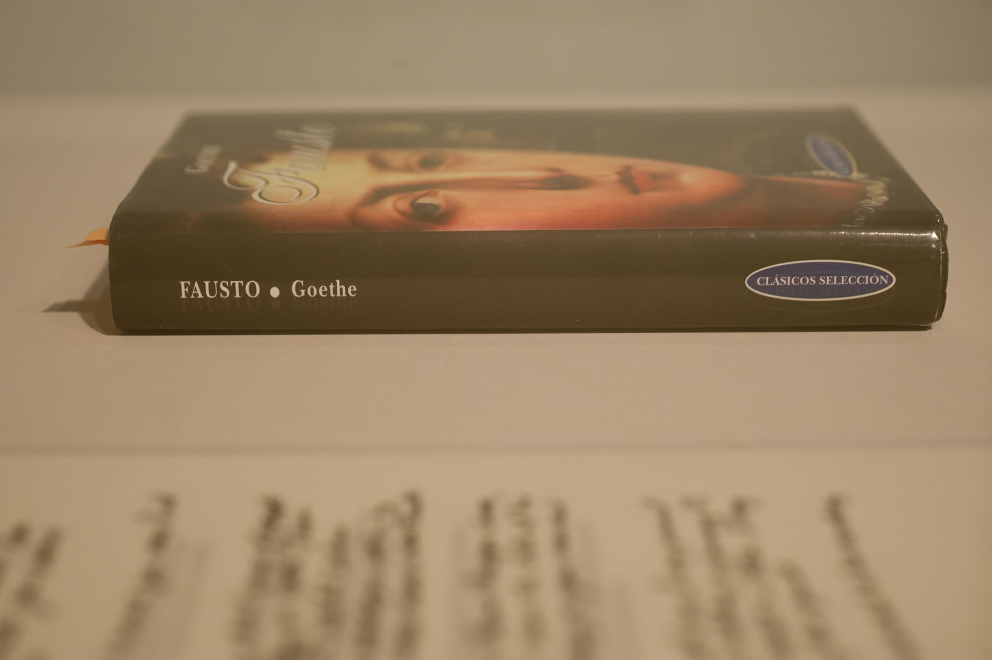 Letter to Fausto, Facsimile of letter and Spanish translation, Copy of Goethe's Fausto, 2011