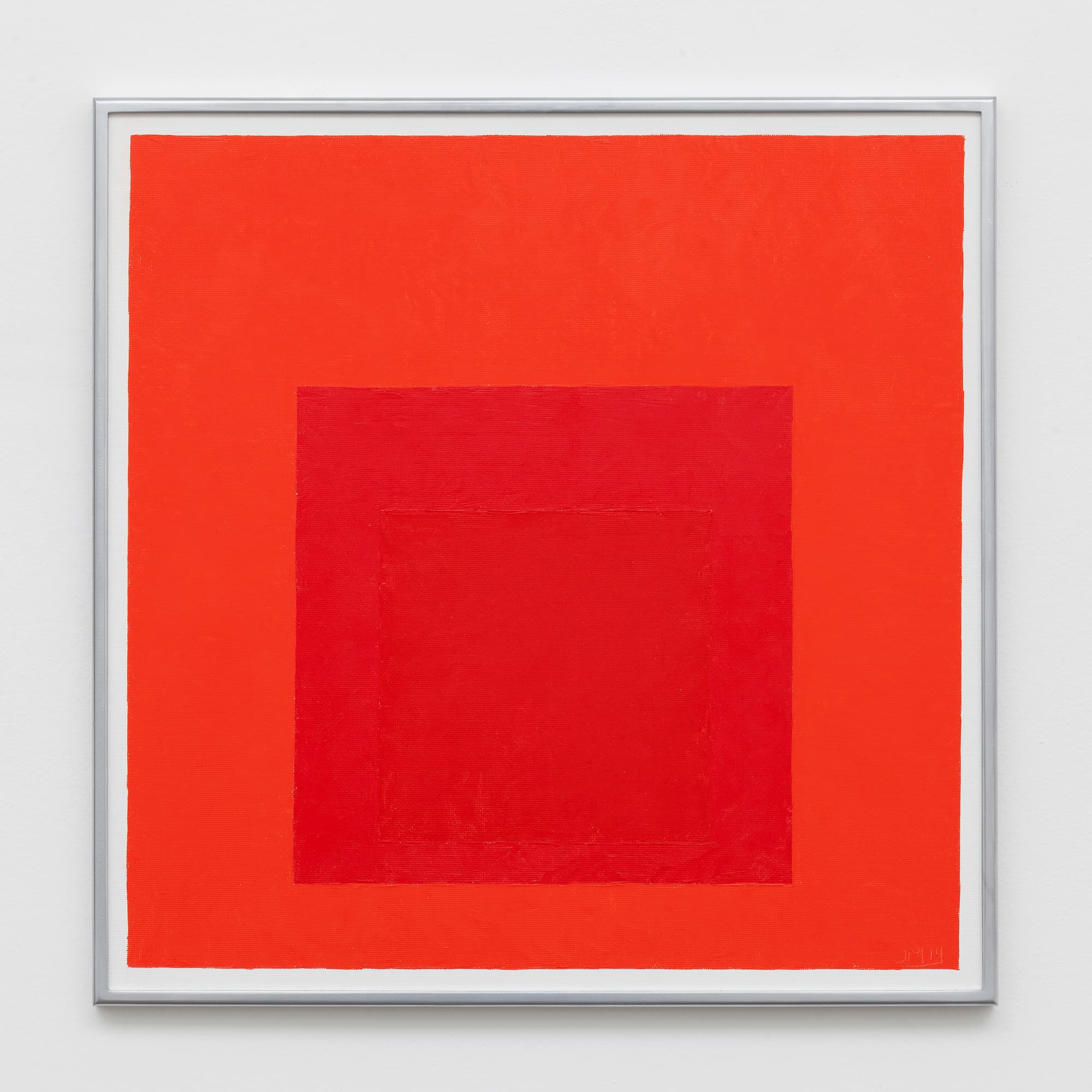 Study for Homage to the Square Late Exchange, 1964, After Josef Albers, 2014, oil on hardboard, 60,96 x 60,96 cm
photo: Gunnar Meier