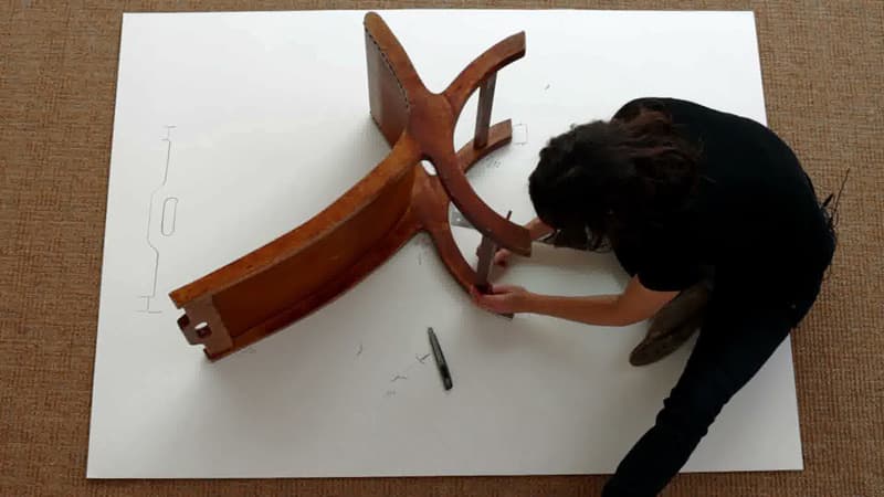 Tracing Albers' Chair, HD video, 4:58 min.