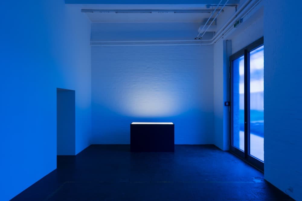The Archivist Vitrine, 2016.
Vitrine, facsimile of the Proposal Letter to Federica Zanco (4 pages.) 89 x 54.5 x 247 cm