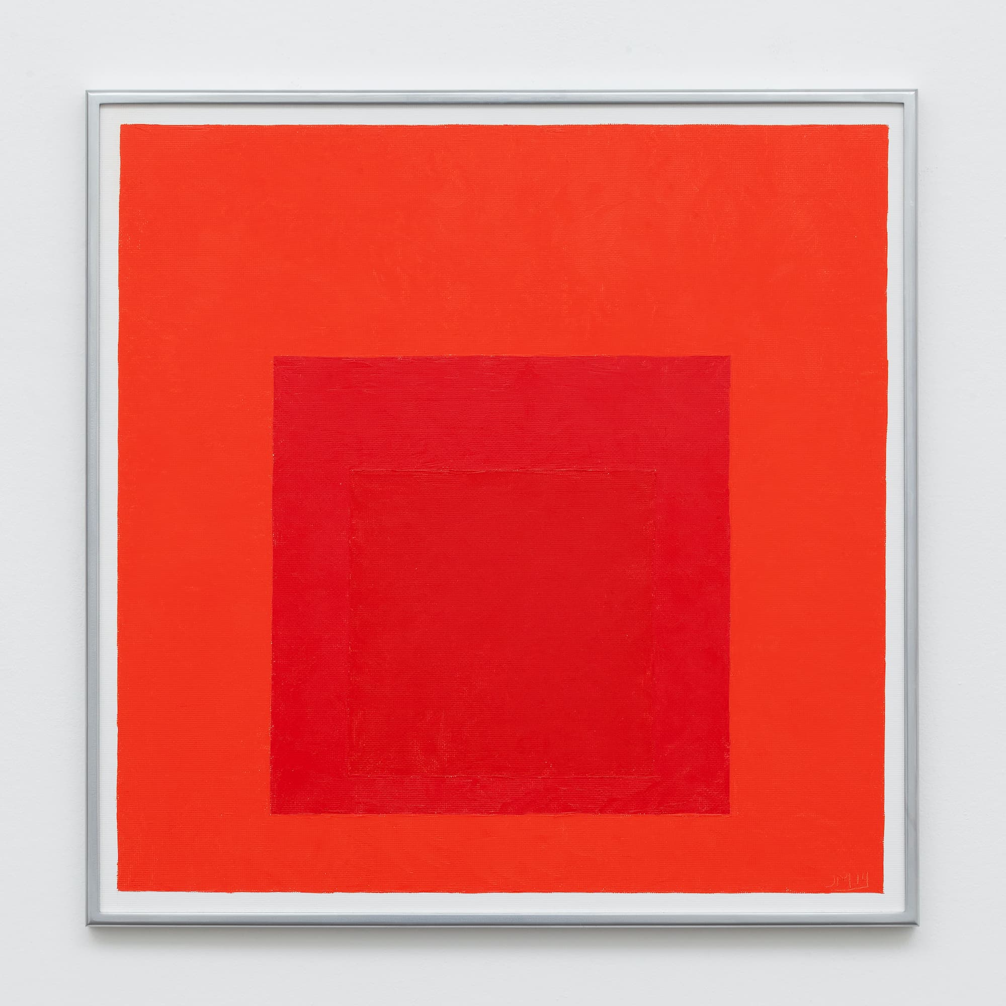 Study for Homage to the Square Less is More, 1964, After Josef Albers, 2014, oil on hardboard, 60,96 x 60,96 cm photo: Gunnar Meier